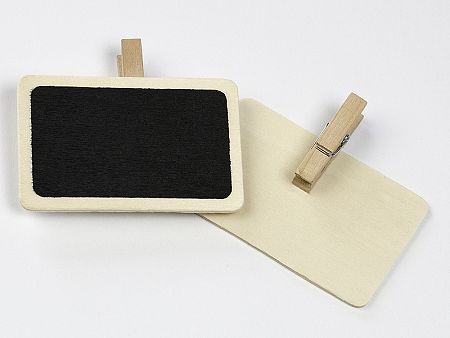 PartyDeco Fa táblák csipesszel 2 db