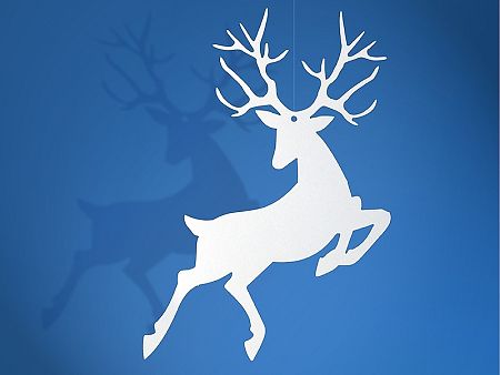 PartyDeco Függő dekoráció - fehér színű 