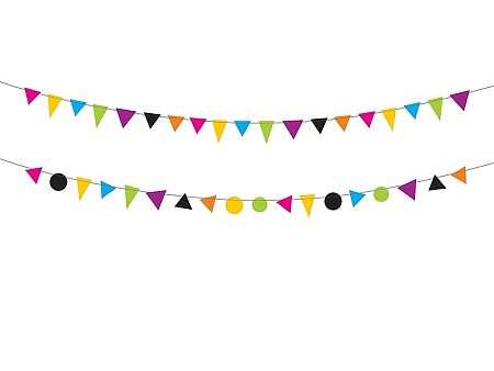 PartyDeco Girland - Monster 1,5 m