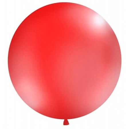 PartyDeco Gömb latex Jumbo lufi 1m - piros