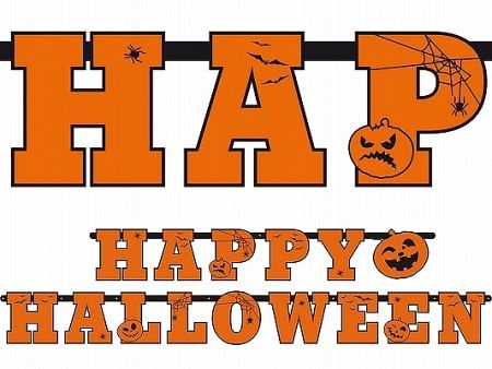 PartyDeco Happy Halloween banner 210 cm