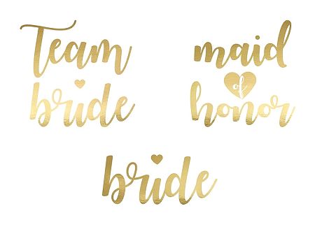 PartyDeco Ideiglenes tetoválás - Team Bride