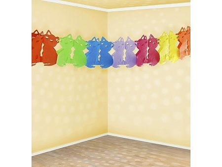PartyDeco Macskák girland 3 m
