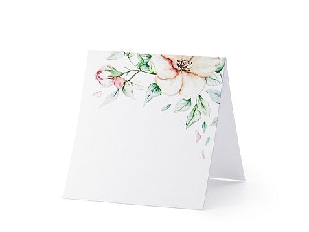 PartyDeco Névtábla - Virág motívval