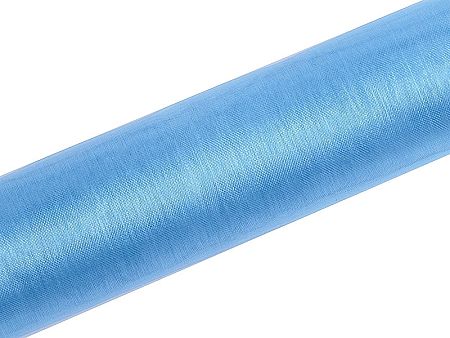 PartyDeco Organza - égszínkék 16cm x 9m