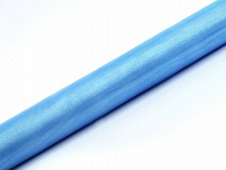 PartyDeco Organza - égszínkék 36cm x 9m