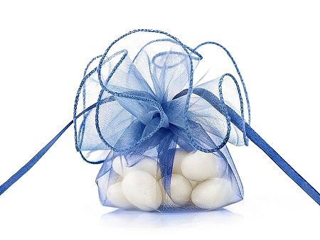 PartyDeco Organza tasak - királykék