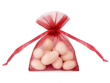 PartyDeco Organza tasak - piros