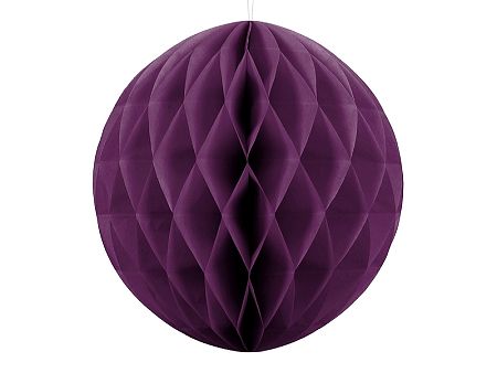 PartyDeco Papír gömb - sötét lila 40 cm