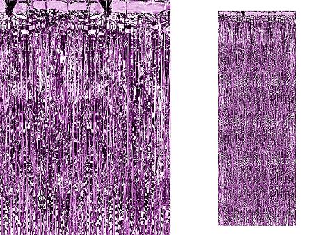 PartyDeco Party függöny - lila 90 x 250 cm