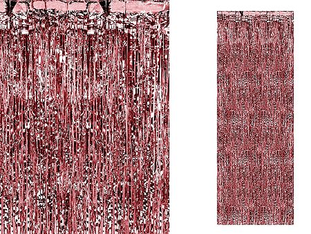 PartyDeco Party függöny - piros 90 x 250 cm