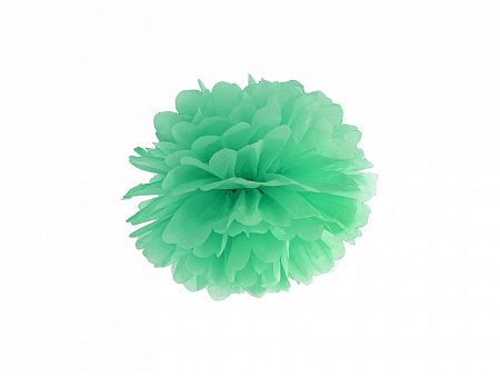 PartyDeco Pompom virág - menta 25 cm