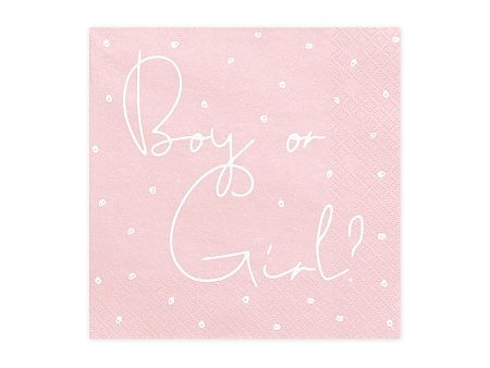 PartyDeco Szalvéták - Boy or Girl