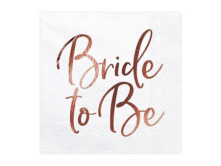PartyDeco Szalvéták - Bride to be