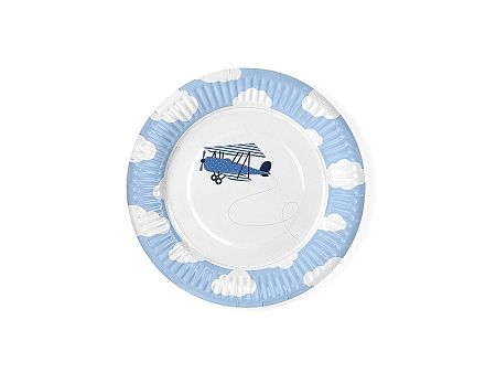PartyDeco Tányérok - repülő motívummal 6 db