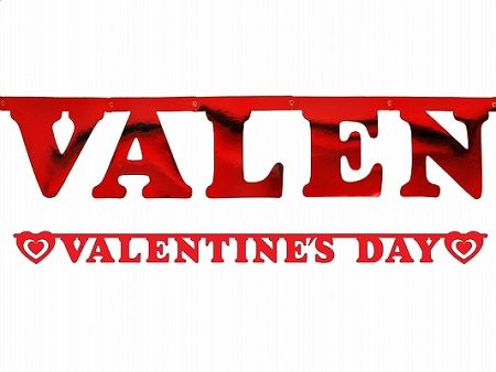 PartyDeco Valentin napi girland