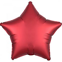 Amscan Csillag fólia lufi - Piros