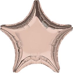 Amscan Csillag fólia lufi - rózsaszín-arany