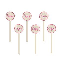 Amscan Cupcake díszítések - rózsaszín 12 db
