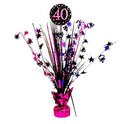 Amscan Dekoráció ünnepségre - csillogó rózsaszín 40. születésnap