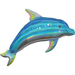 Amscan Fólia lufi - Holografikus delfin