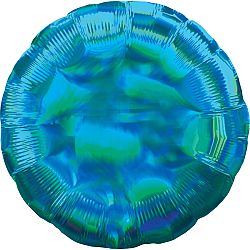 Amscan Fólia lufi - Holografikus kék gömb