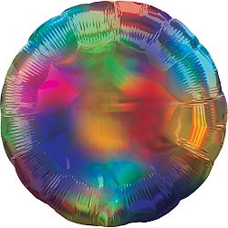 Amscan Fólia lufi - Holografikus szívárvány gömb formában