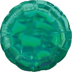 Amscan Fólia lufi - Holografikus zöld gömb