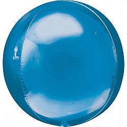Amscan Gömb fólia lufi - kék 38 x 40 cm