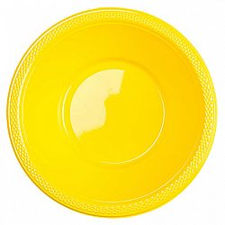 Amscan Műanyag tálak - sárga 10 db
