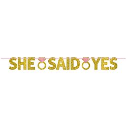 Banner - She said yes
