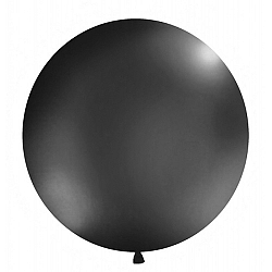 PartyDeco Gömb latex Jumbo lufi 1m - fekete