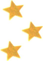 PartyDeco Konfetti - arany csillagok 30 g