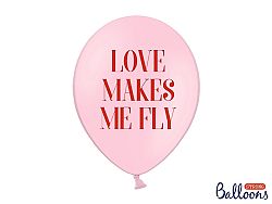 PartyDeco Latex lufi - Love makes me fly