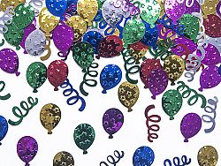 PartyDeco Metál konfetti - különböző színű