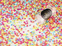 PartyDeco Mini konfetti ágyu - vegyes színű