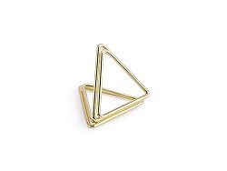 PartyDeco Névtábla tartó - Arany háromszög