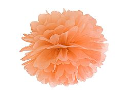 PartyDeco Pompom virág - narancssárga 35 cm