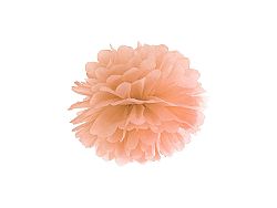 PartyDeco Pompom virág - őszibarack színű 25 cm