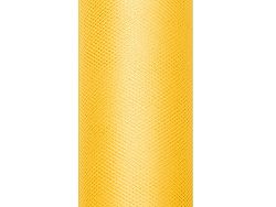 PartyDeco Sima tüll - sárga 0,3 x 9 m