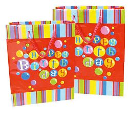 Procos Ajándék táska - Happy Birthday - piros 265 x 135 x 340 cm
