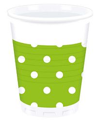Procos Pöttyös poharak - zöld 10 db