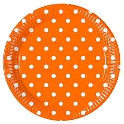 Procos Pöttyös tányérok - narancssárga 8 db