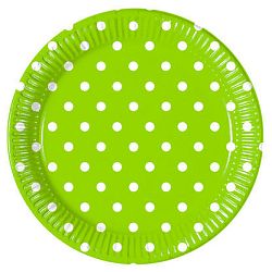 Procos Pöttyös tányérok - zöld 8 db