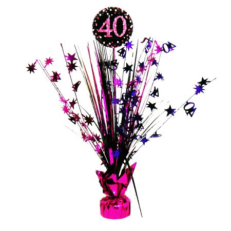 Amscan Dekoráció ünnepségre - csillogó rózsaszín 40. születésnap