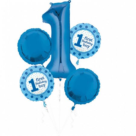 Amscan Kék lufik - 1. születésnap