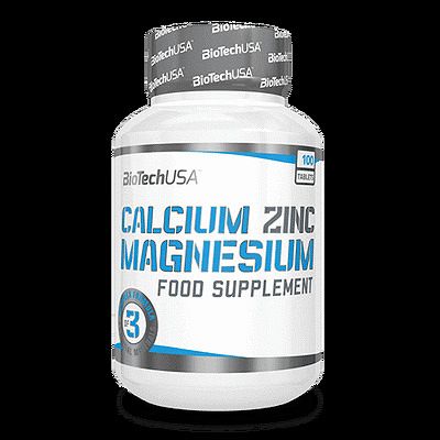 BioTech USA Calcium Zinc Magnesium - 100 tabletta