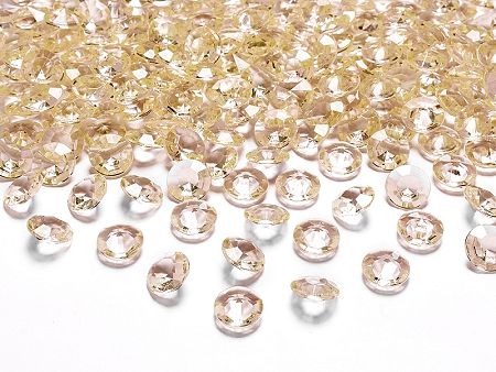 PartyDeco Konfetti - arany gyémánt 12 mm