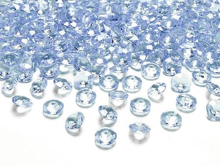 PartyDeco Konfetti - égszínkék gyémánt 12 mm
