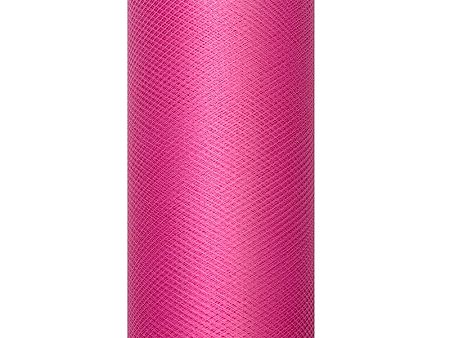 PartyDeco Sima tüll - rózsaszín 0,3 x 9 m
